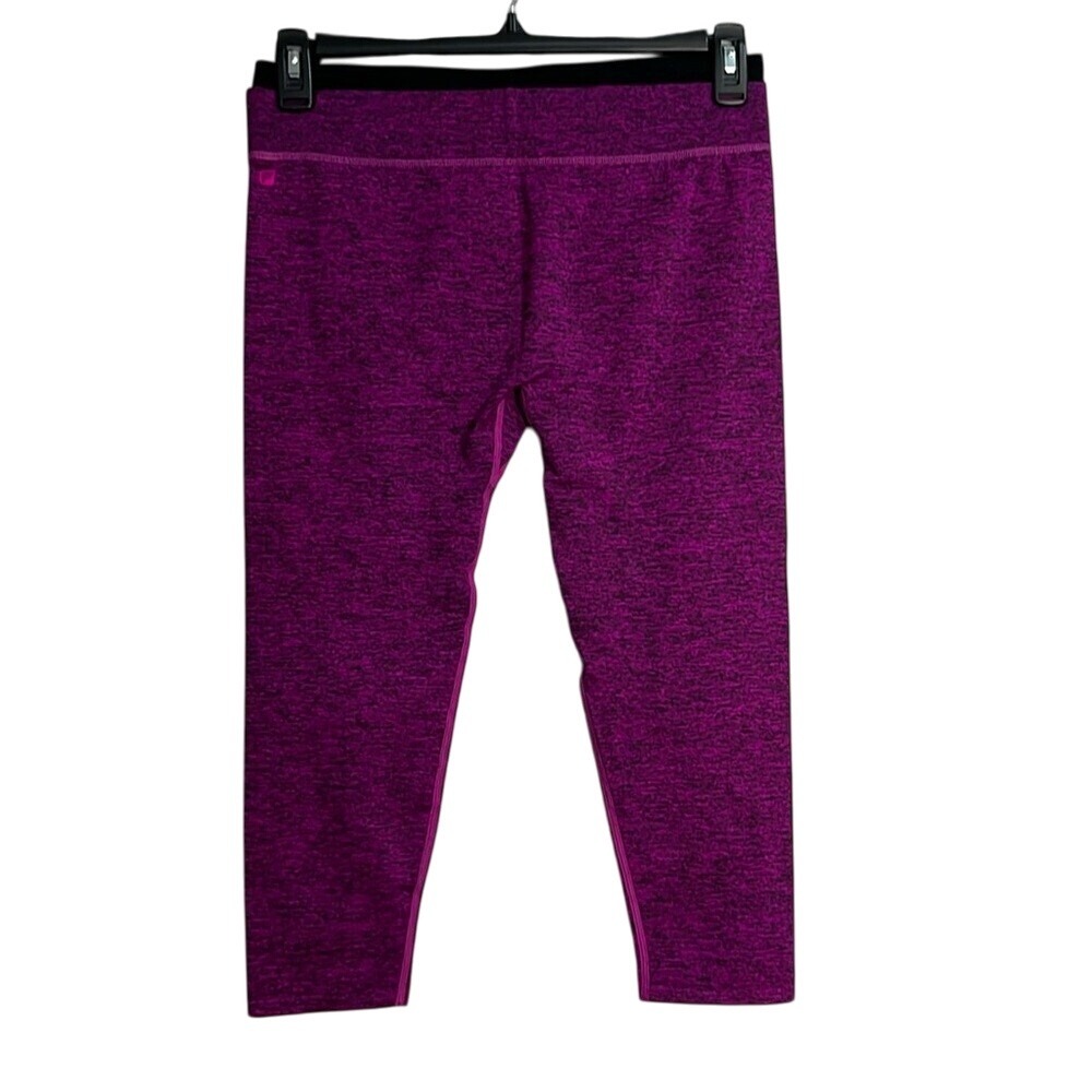 Fabletics Demi Lovato‎ Capri Leggings Womens Size Medium Heathered Pink
